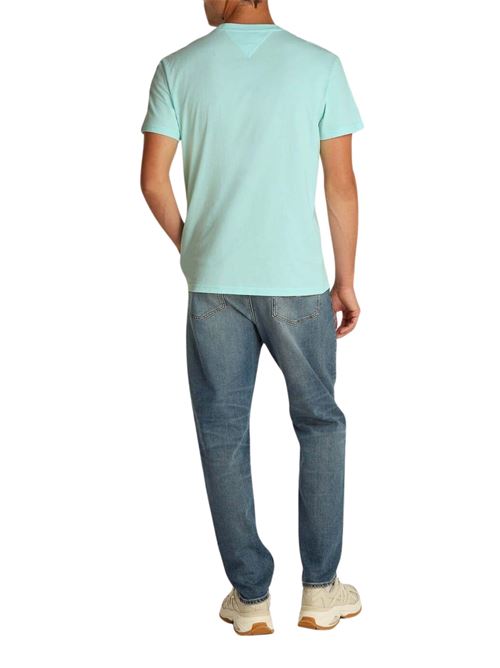 T-shirt menta in cotone Tommy Jeans | DM0DM20744L6V